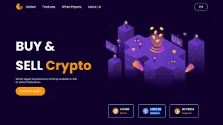 How To Design Crypto Currency Website In html css js Add Crypto currency Price On Website
