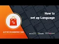 How to Set Up Language Active eCommerce CMS Best Laravel ecommerce - shopping cart software