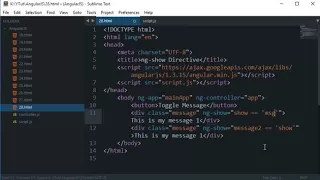 AngularJS Tutorial 28 ngShow Directive