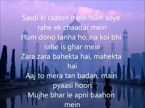 Download MP3 Zara Zara Lyrics   YouTube