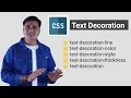 What are text decorations in CSS CSS Text Decoration