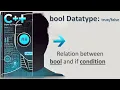 New C 14 8 - bool datatype Relation between bool and if condition