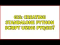 GIS Creating standalone python Script using PyQGIS