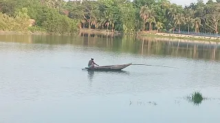 বরশি দিয়ে নদীতে মাছ ধরা | অসাধারণ একটা দৃশ্য 