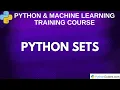 Set in Python Python Tutorial for Beginners