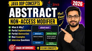 288 abstract non access modifier in Java explained Selenium Java 2026