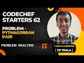 Codechef Starters 62 Pythagorean Pair Problem Analysis