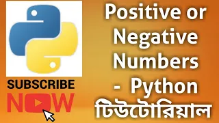 Positive or Negative Numbers Programming Essentials-Python Bangla Tutorial