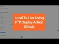 ftp deploy using git action