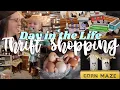 THRIFT AND ANTIQUE SHOPPING WITH HAUL MAMA DAY IN THE LIFE