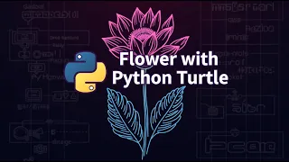 Draw Beautiful Flowers with Python Turtle Easy Turtle Graphics Art Tutorial Python for Beginners