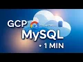 Create GCP Cloud SQL MySQL Instance 1 Min Quick Tutorial