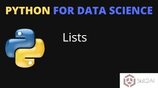 Python Containers Lists Python List Python for Data Science