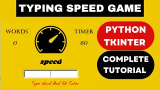 Python Tkinter GUI Build a Typing Speed Game from Scratch