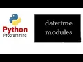 datetime module python tutorial in tamil Lets - learn