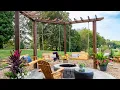ULTIMATE Fire Pit Pergola Swing Build