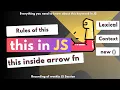 this keyword in js rules to solve any questions on this hindi