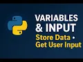 Python Variables User Input - Learn Python in 4 Minutes
