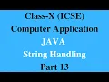 JAVA String Handling Part 13 Alphabetic Pattern