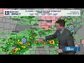 13 ON YOUR SIDE Forecast T-Storms Late Tuesday Severe Risk