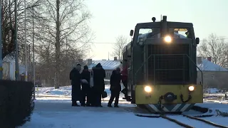 Vilcieni Rīga - Gulbene (DR1AM) un Gulbene - Alūksne (TU7A), Gulbenes stacija, JANV/2025 #bānitis