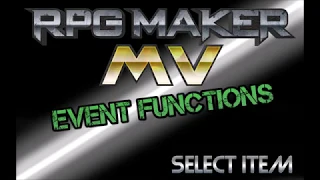 RPG MAKER Event Functions - Scrolling Text