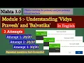 Nishtha 3 0 Module 5 answers Understanding Vidya Pravesh and Balvatika