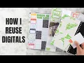 How I Reuse Digitals Across My Planners Project Life Week in the Life