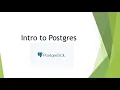 Learn Node and Express - Intro to PostgreSQL