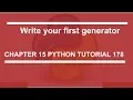 Generator example Python tutorial 178