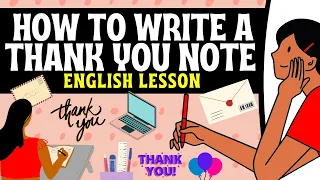 How to Write a Thank You Note English Simple Thank You Email English Writing Job Interview