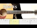 Download Lagu Coldplay - Sparks (Easy Guitar Tutorial Tabs)