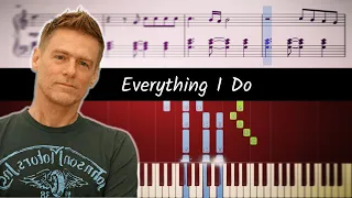 Download Bryan Adams - (Everything I Do) I Do It for You - ACCURATE Piano Tutorial MP3