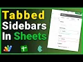 Adding a Custom Sidebar w Tabs to Google Sheets