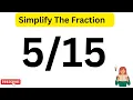 How To Simplify The Fraction