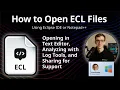 How to Open ECL Files Eclipse Workspace Log