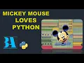 Creating Mickey Mouse in Python with ASCII Art