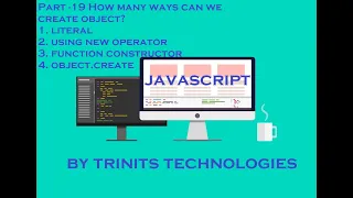 Part 23 JavaScript Tutorial Creating objects in JS Function Constructor Object Create method