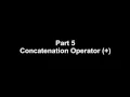 JAVA Tutorial For Beginners - 5 Concatenation Operator