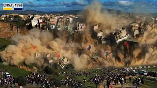🚨Sicily Worse Today: The Giant Slide Engulfs Half of Sicily - Cliff Niscemi Collapsed at Alarm rate!