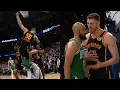 Isaiah Hartenstein has words for Derrick White grabbing his legs in air after dunk