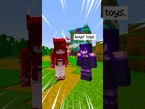 😈Minhas Irmãs Malvadas Odeiam Brinquedos de Menino no Minecraft!🧸#shorts