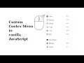 Custom right click context menu in vanilla JavaScript