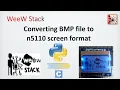 000 - Using Python to convert BMP file into Nokia 5110 screen format upload into STM32F1 example