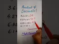 Product of decimals shorts multiplied by Multiples of 10