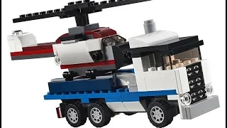 Lego Creator  31091  Helicopter Transporter  SPEED BUILD