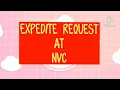 How to send Expedite Request at NVC