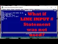 LINE INPUT Statement in QBasic - Tutorial