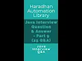 Java Interview Question Answer - Part 9 Set of 25 Q A