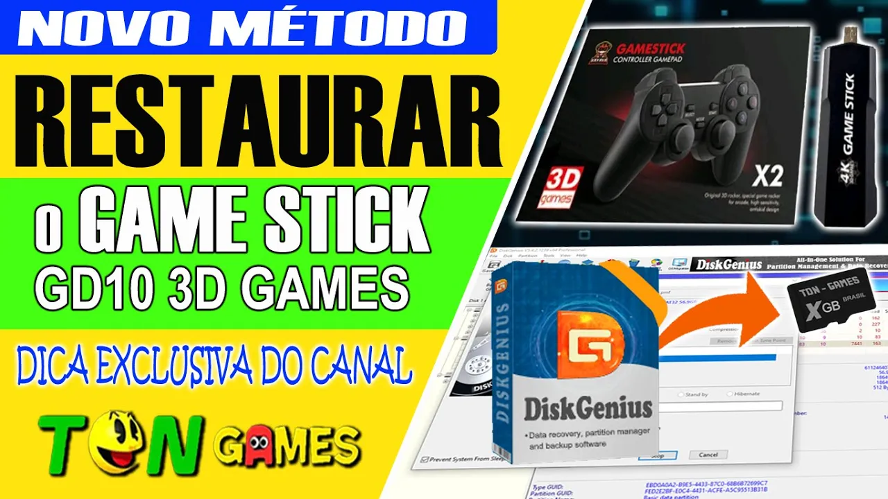 A MELHOR SOLUÇÃO PARA O GAME STICK GD10 3D GAMES. SERVE PARA CORRIGIR VÁRIOS DEFEITOS DIFERENTES